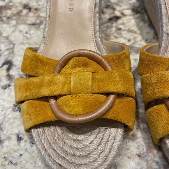 NWB Veronica Beard Ivy Espadrille Wedge Sandals in Saffron Color - Size 8M - Picture 13 of 14